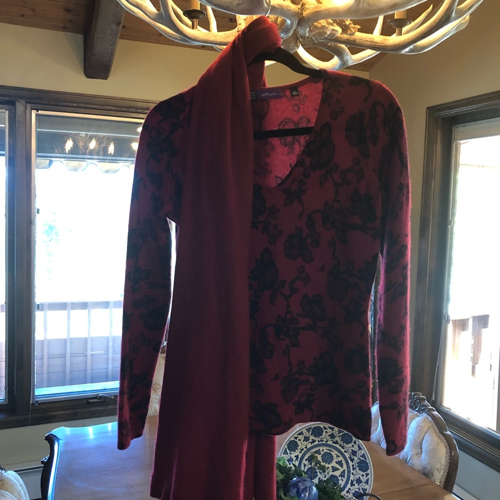 Saks Fifth Avenue Cashmere Sweater and Scarf Set